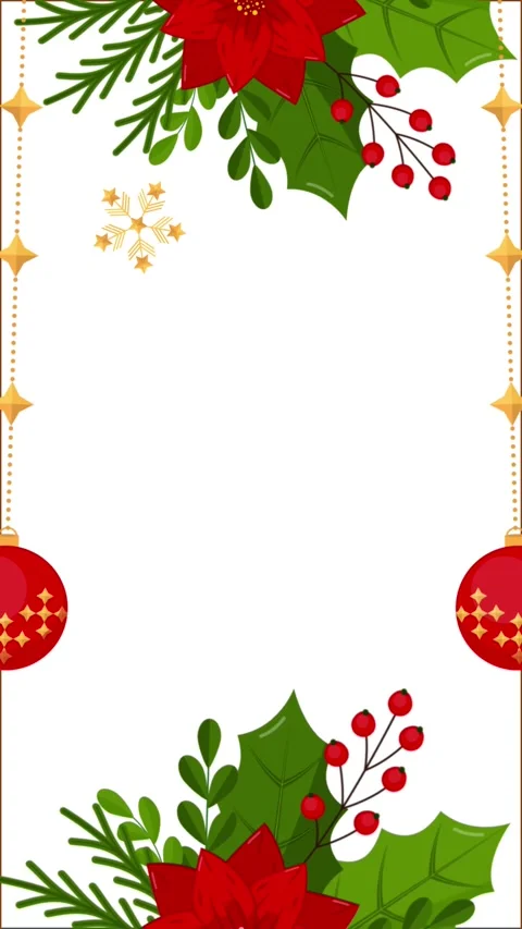 Christmas element motion video instagram stories vertical background Stock Footage 297158551