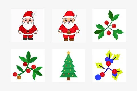 Christmas elements 10 Stock Illustration