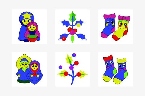 Christmas elements 4 Stock Illustration