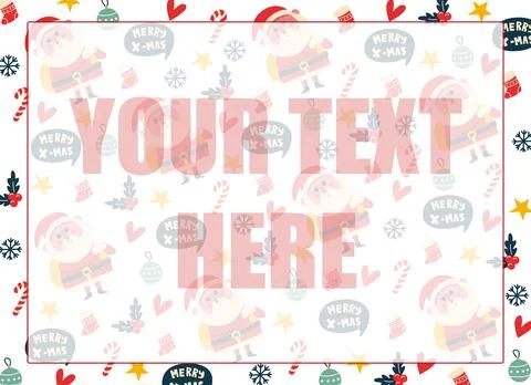 Christmas elements card vector design Stock Illustration