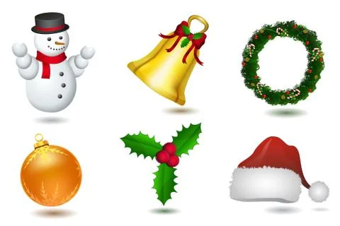 Christmas elements Stock-Illustration