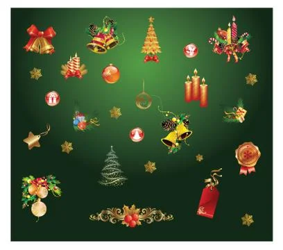 Christmas Elements Illustrazione stock