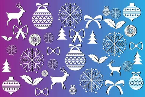 Christmas elements Stock Illustration