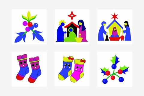 Christmas Elements Stock Illustration