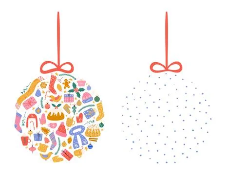 Christmas elements illustration 库存插图