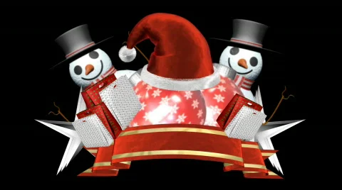  Christmas elements montage  Video stock 574813