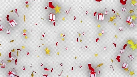 Christmas Elements Rotating Stock Footage 167105919