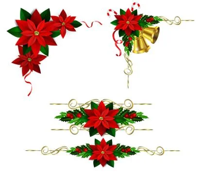 Christmas elements for your designs Illustrazione stock