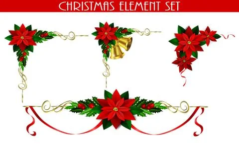 Christmas elements for your designs 스톡 일러스트