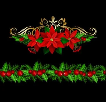 Christmas elements for your designs Stock Illustration
