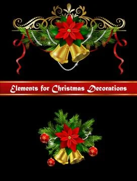 Christmas elements for your designs Stock Illustration