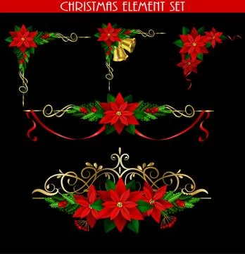 Christmas elements for your designs Stock Illustration