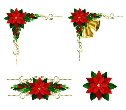 Christmas elements for your designs 스톡 일러스트