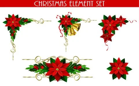 Christmas elements for your designs Stock Illustration