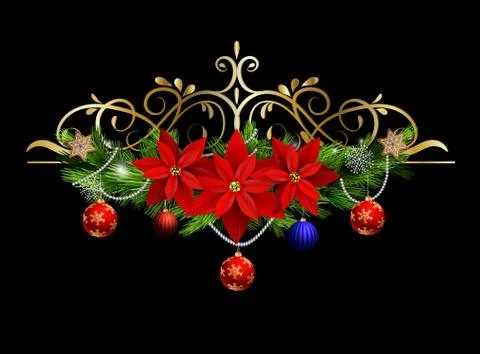 Christmas elements for your designs Stock Illustration