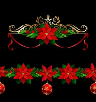 Christmas elements for your designs 库存插图
