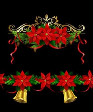 Christmas elements for your designs 库存插图