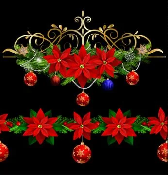 Christmas elements for your designs 库存插图