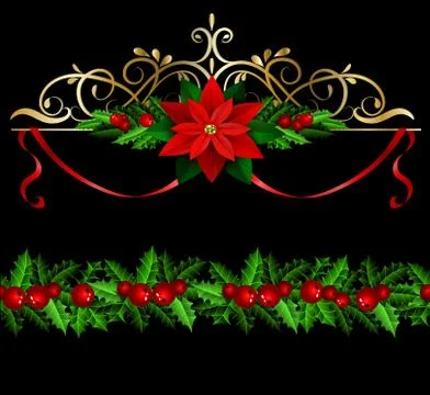 Christmas elements for your designs Stock Illustration