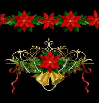 Christmas elements for your designs 库存插图
