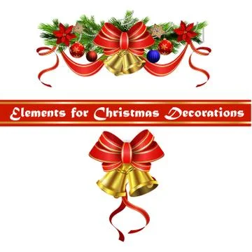 Christmas elements for your designs Stock Illustration