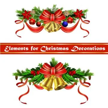 Christmas elements for your designs Stock Illustration