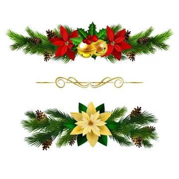 Christmas elements for your designs Stock Illustration