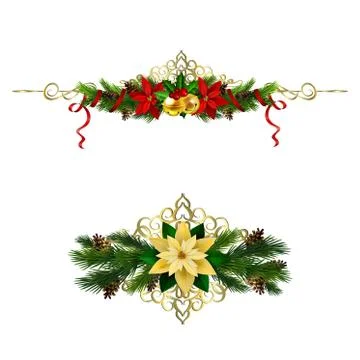 Christmas elements for your designs Stock Illustration