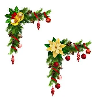 Christmas elements for your designs Illustrazione stock