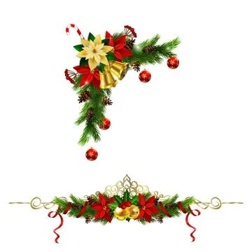 Christmas elements for your designs 스톡 일러스트