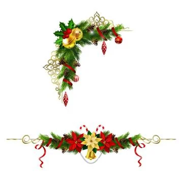 Christmas elements for your designs Stock Illustration