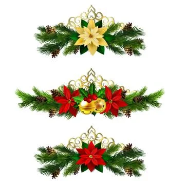 Christmas elements for your designs Stock Illustration