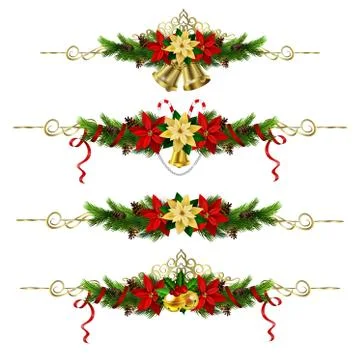Christmas elements for your designs Stock Illustration