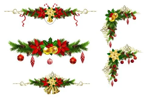 Christmas elements for your designs Stock Illustration