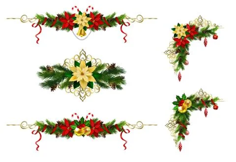 Christmas elements for your designs Stock Illustration