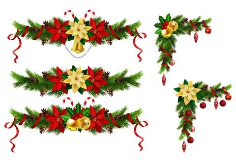 Christmas elements for your designs 库存插图
