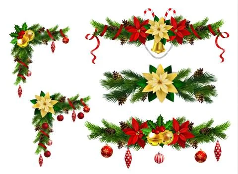 Christmas elements for your designs Stock Illustration