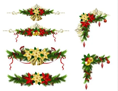 Christmas elements for your designs Stock Illustration