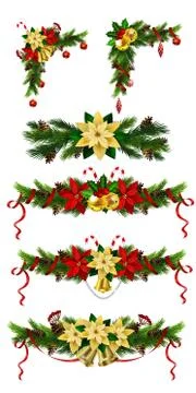 Christmas elements for your designs Stock Illustration