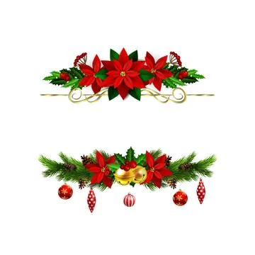 Christmas elements for your designs Illustrazione stock
