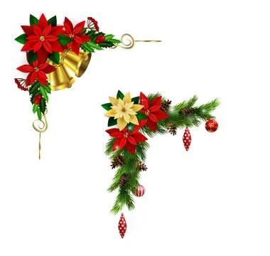 Christmas elements for your designs Illustrazione stock