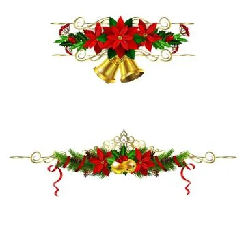 Christmas elements for your designs 스톡 일러스트