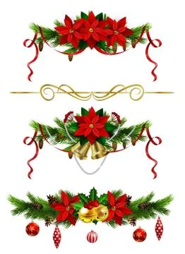 Christmas elements for your designs 스톡 일러스트
