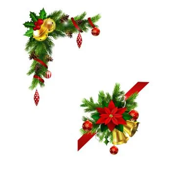 Christmas elements for your designs 스톡 일러스트