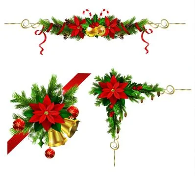 Christmas elements for your designs 库存插图
