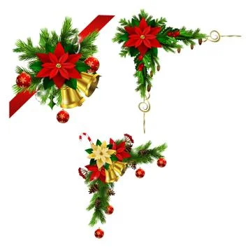 Christmas elements for your designs 库存插图