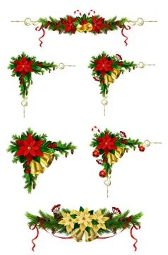 Christmas elements for your designs Stock Illustration