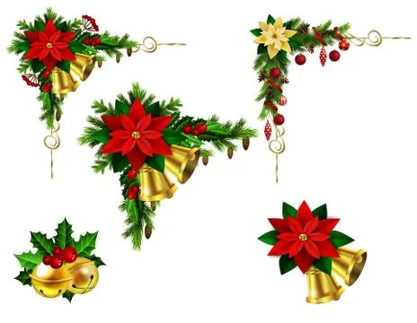 Christmas elements for your designs Stock Illustration