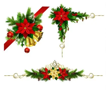 Christmas elements for your designs 库存插图