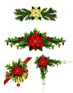 Christmas elements for your designs 库存插图